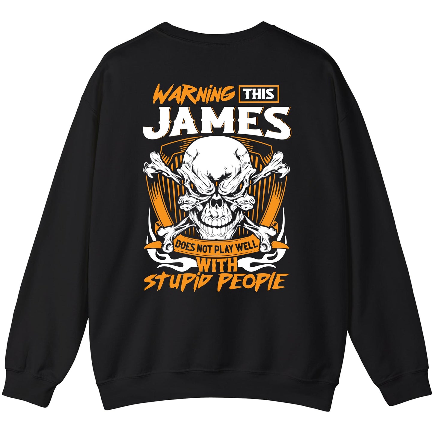 JAMES - TC01TS003 - Warning This JAMES Does Not Play Well With Stupid People - Personalized Shirt, Premium Gift for Anniversary