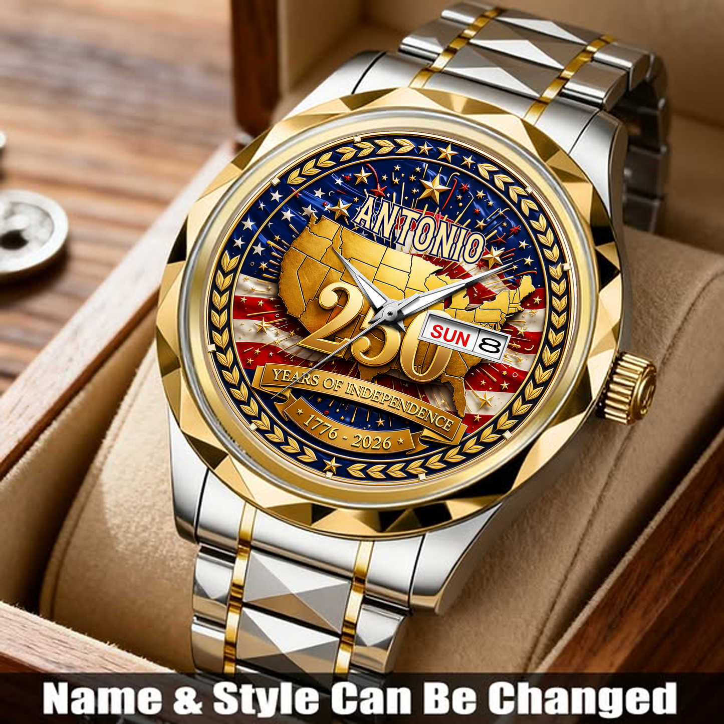 ANTONIO - TC01WT010 - Customized 250th Anniversary USA Watch