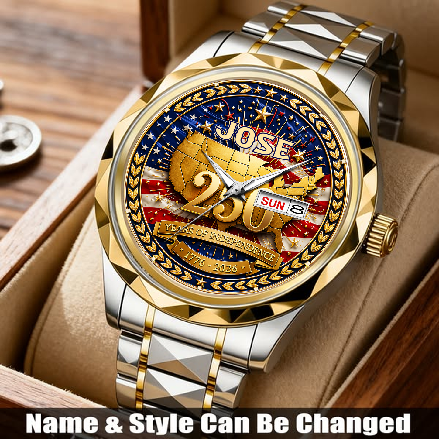 JOSE - TC01WT010 - Customized 250th Anniversary USA Watch