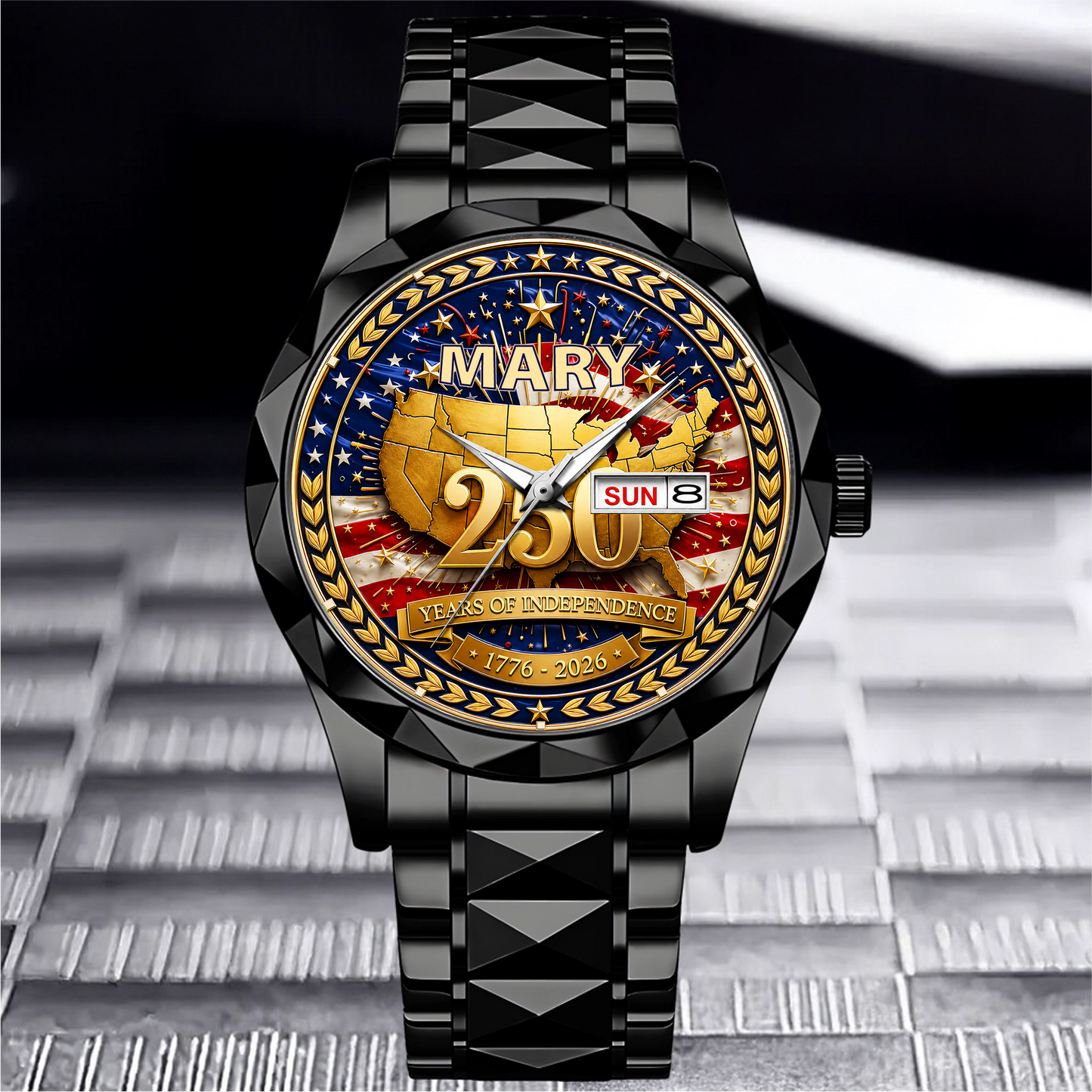 MARY - TC01WT010 - Customized 250th Anniversary USA Watch
