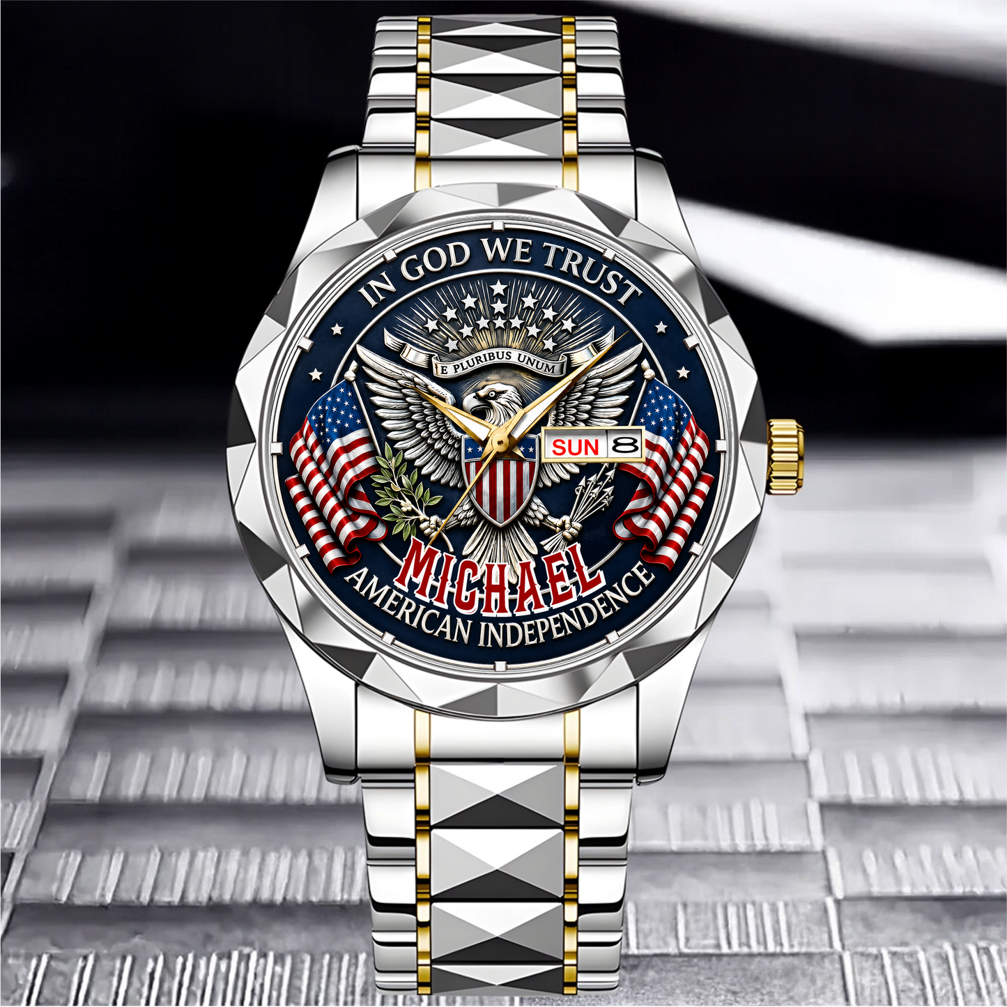 MICHAEL - TC01WT007 - Customized USA 250th Anniversary Capitol Watch
