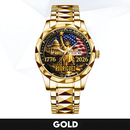 RODRIGUEZ - TC01WT004 - Liberty Statue & Flag Customized America 250th Anniversary Watch