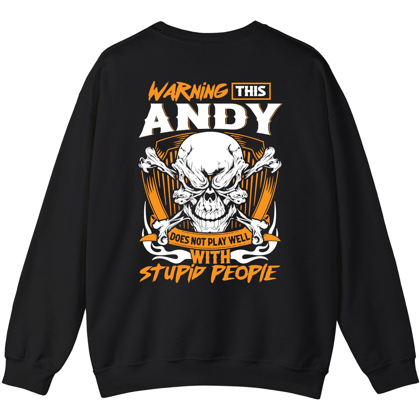 ANDY - TC01TS003 - Warning This ANDY Does Not Play Well With Stupid People - Personalized Shirt, Premium Gift for Anniversary