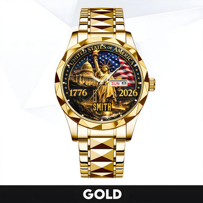 SMITH - TC01WT004 - Liberty Statue & Flag Customized America 250th Anniversary Watch