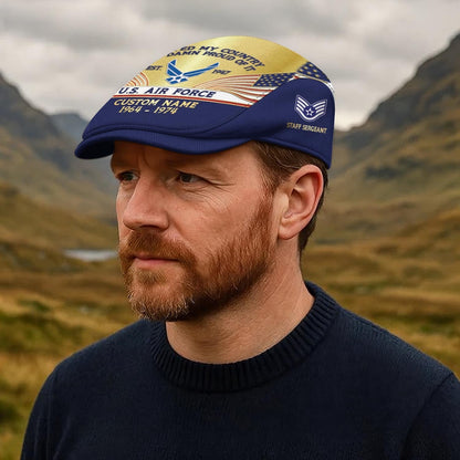Custom U.S. Air Force Jeff Cap – Heritage Flag Emblem