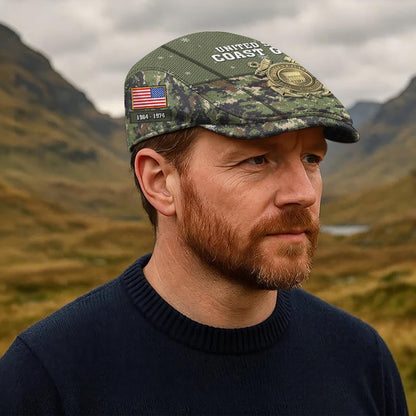 Custom U.S. Coast Guard Jeff Cap –  Digital Camo Badge