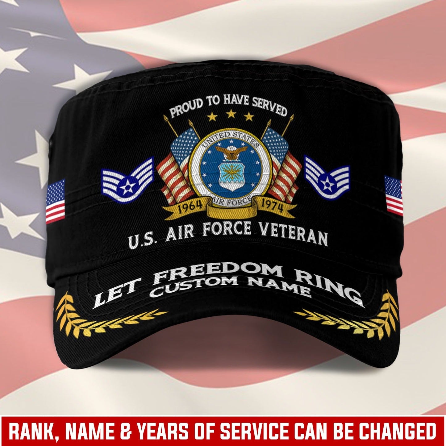 US Air Force – Military Cap -  Elite Service Emblem