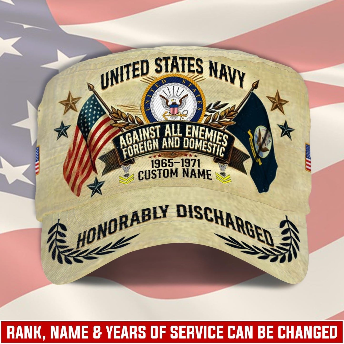 US Navy – Military Cap - Timeless Service Badge