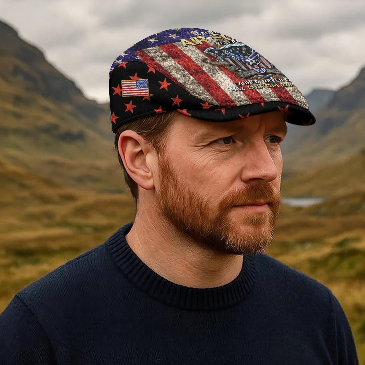 Custom U.S. Air Force Jeff Cap – Patriot Shield Design
