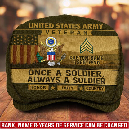 Custom U.S. Army Jeff Cap –  Old School Veteran Patch