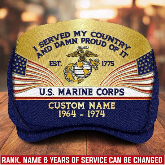 Custom U.S. Marine Corps Jeff Cap – Heritage Flag Emblem