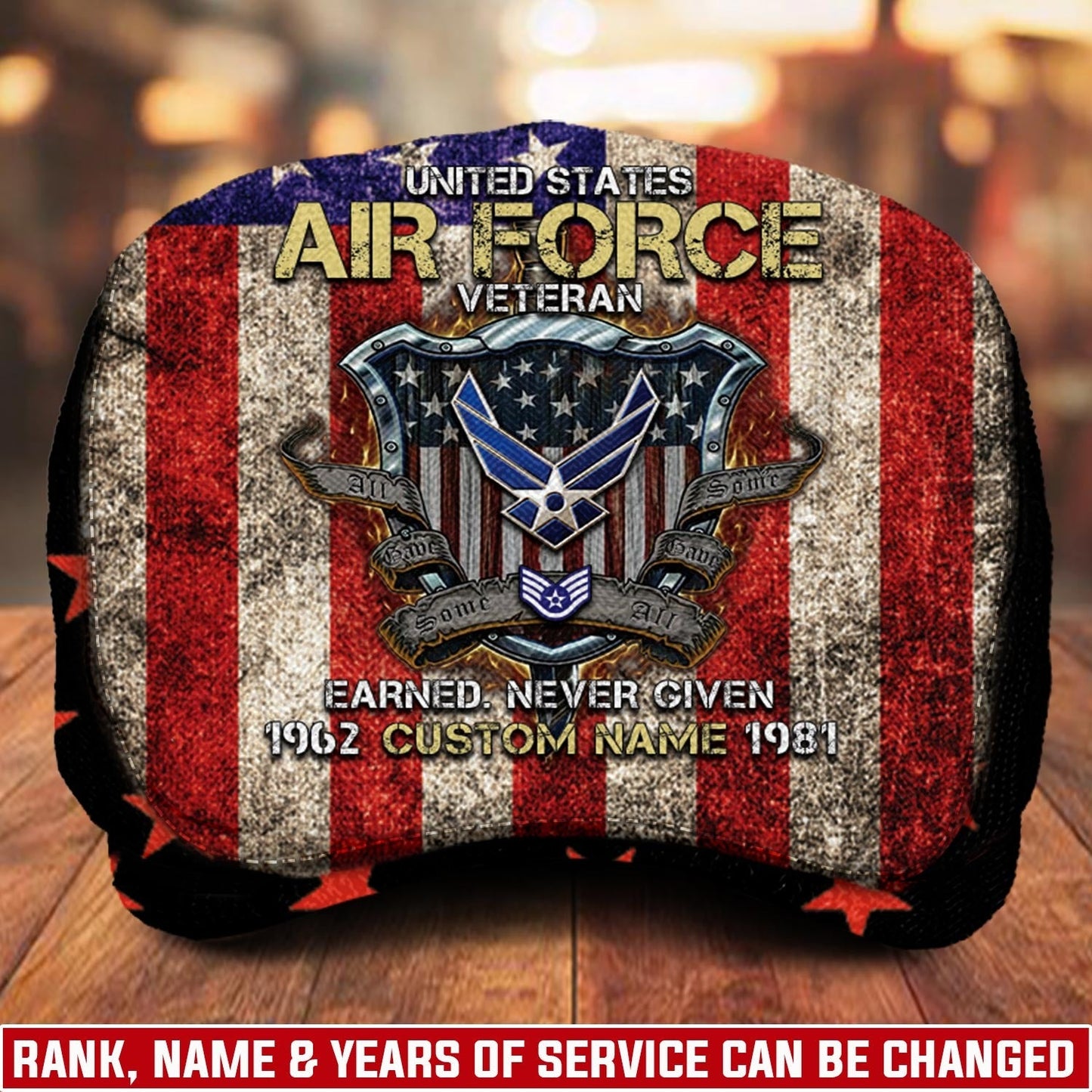 Custom U.S. Air Force Jeff Cap – Patriot Shield Design