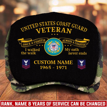 Custom U.S. Coast Guard Jeff Cap –  Heritage Oath Emblem