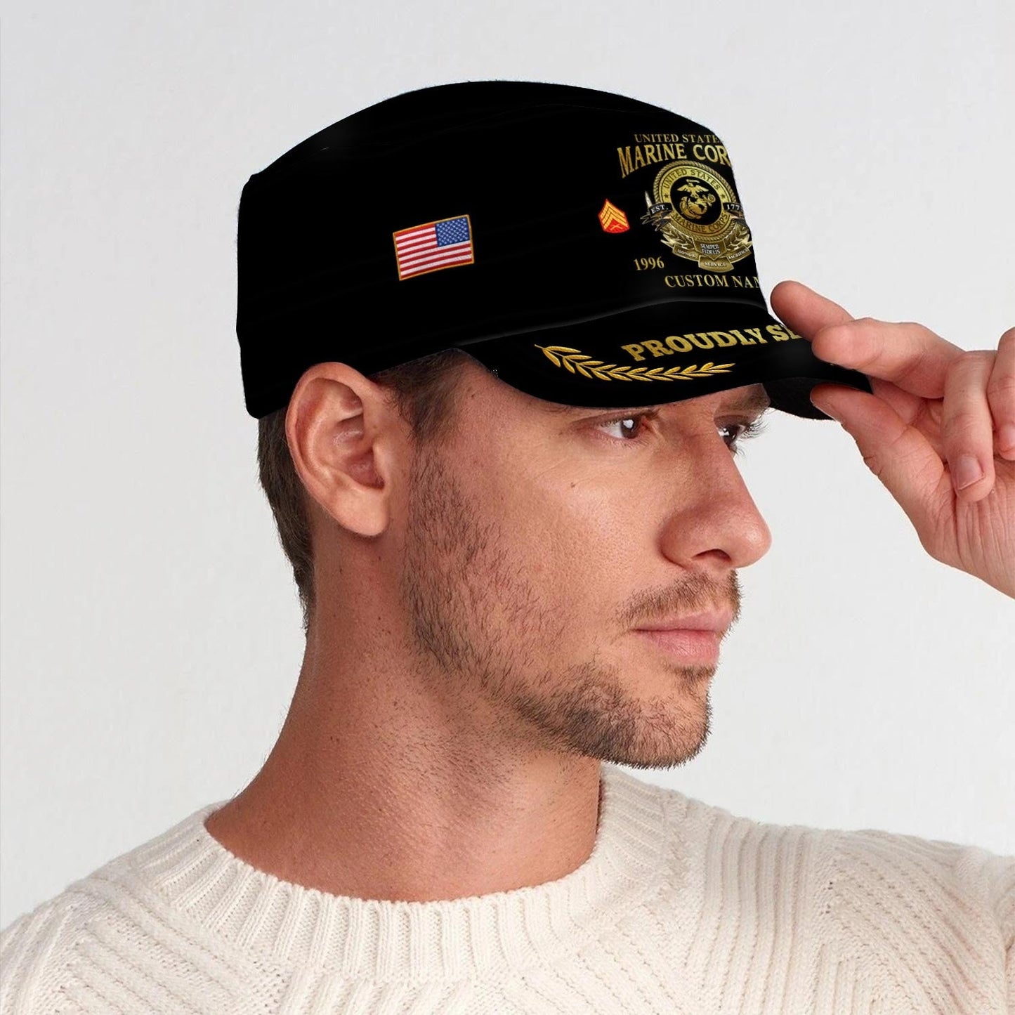 US Marine Corps – Military Cap -  Noble Service Emblem