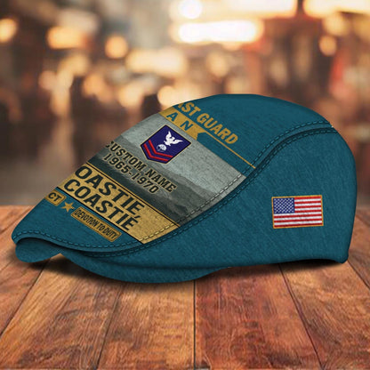 Custom U.S. Coast Guard Jeff Cap –  Old School Veteran Patch