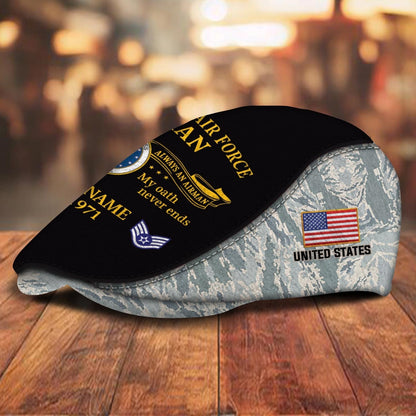 Custom U.S. Air Force Jeff Cap – Heritage Oath Emblem