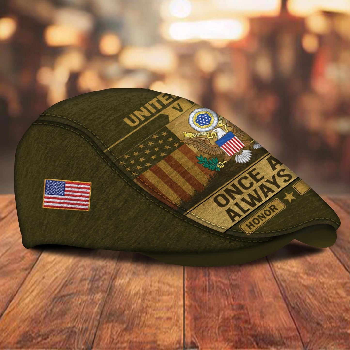 Custom U.S. Army Jeff Cap –  Old School Veteran Patch