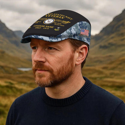 Custom U.S. Navy Jeff Cap –  Heritage Oath Emblem