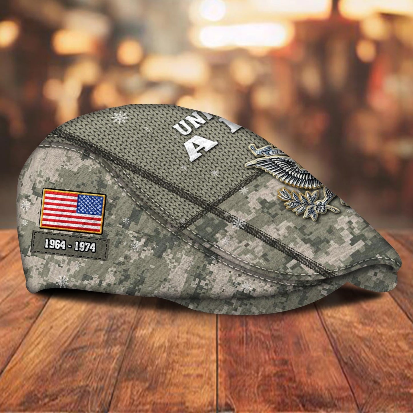 Custom U.S. Army Jeff Cap –  Digital Camo Badge