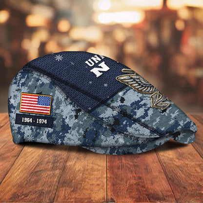 Custom U.S. Navy Jeff Cap –  Digital Camo Badge