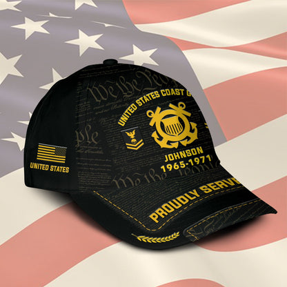 US Coast Guard – Classic Cap –  We The People Black