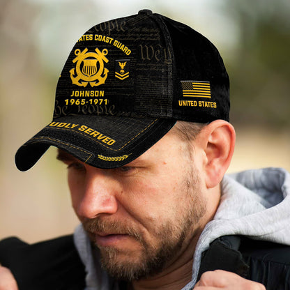 US Coast Guard – Classic Cap –  We The People Black