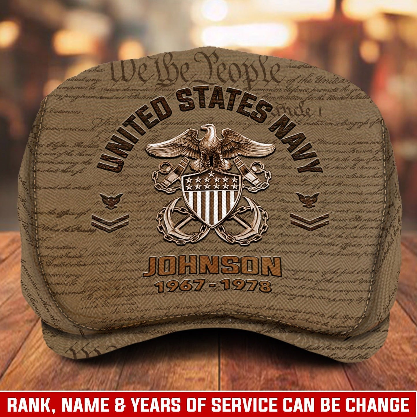Custom U.S. Navy Jeff Cap –  Vintage Eagle Cap