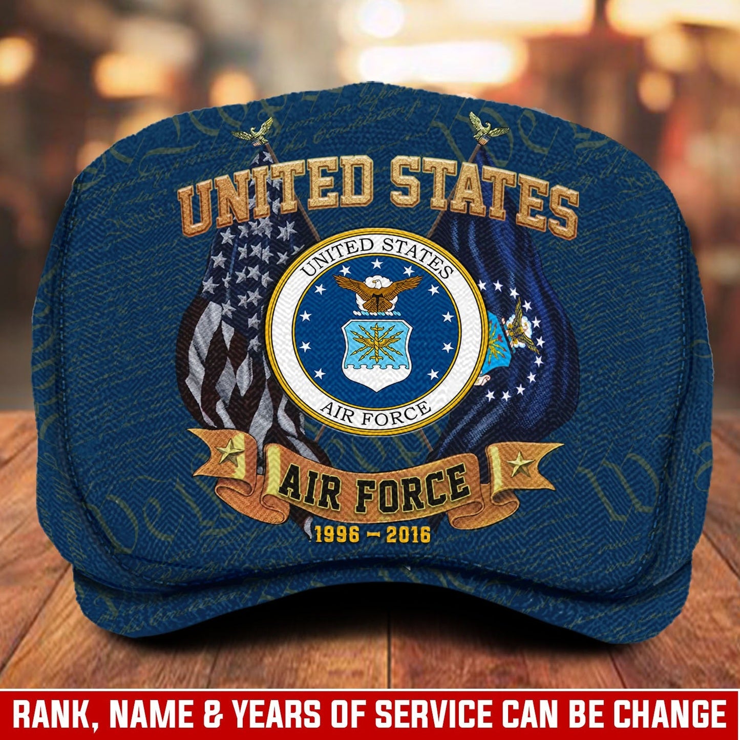 Custom U.S. Air Force Jeff Cap – Duty, Honor, Country