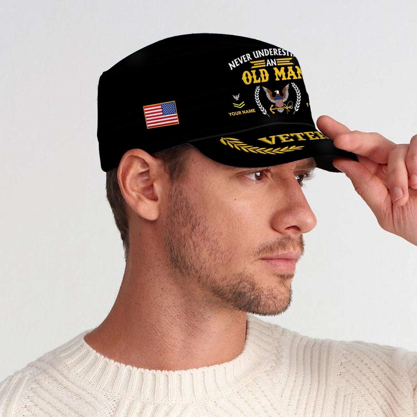 US Navy – Military Cap - Never Underestimate An Old Man