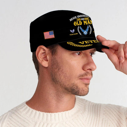 US Air Force – Military Cap - Never Underestimate An Old Man