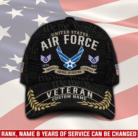 US Air Force – Classic Cap – Veteran Custom Name