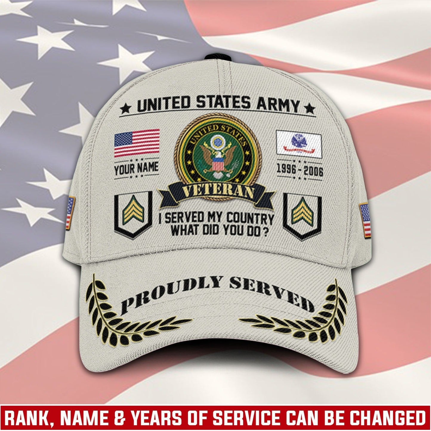 US Army – Classic Cap – Veteran Honor Patch