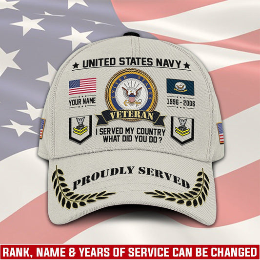 US Navy – Classic Cap – Veteran Honor Patch