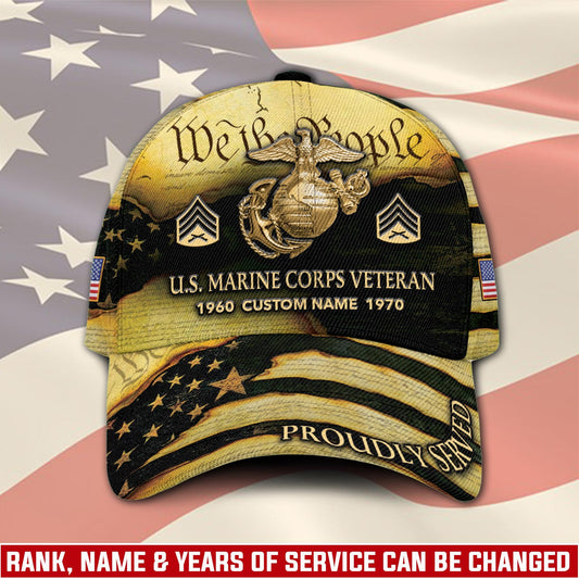 US Marine Corps – Classic Cap – We The People - Gold
