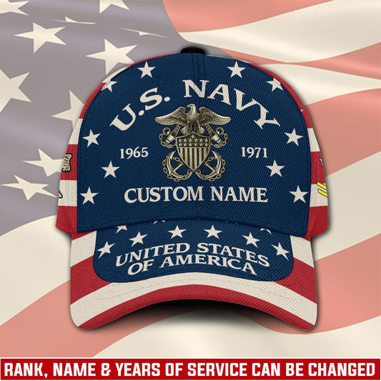 US Navy – Classic Cap – US Flag