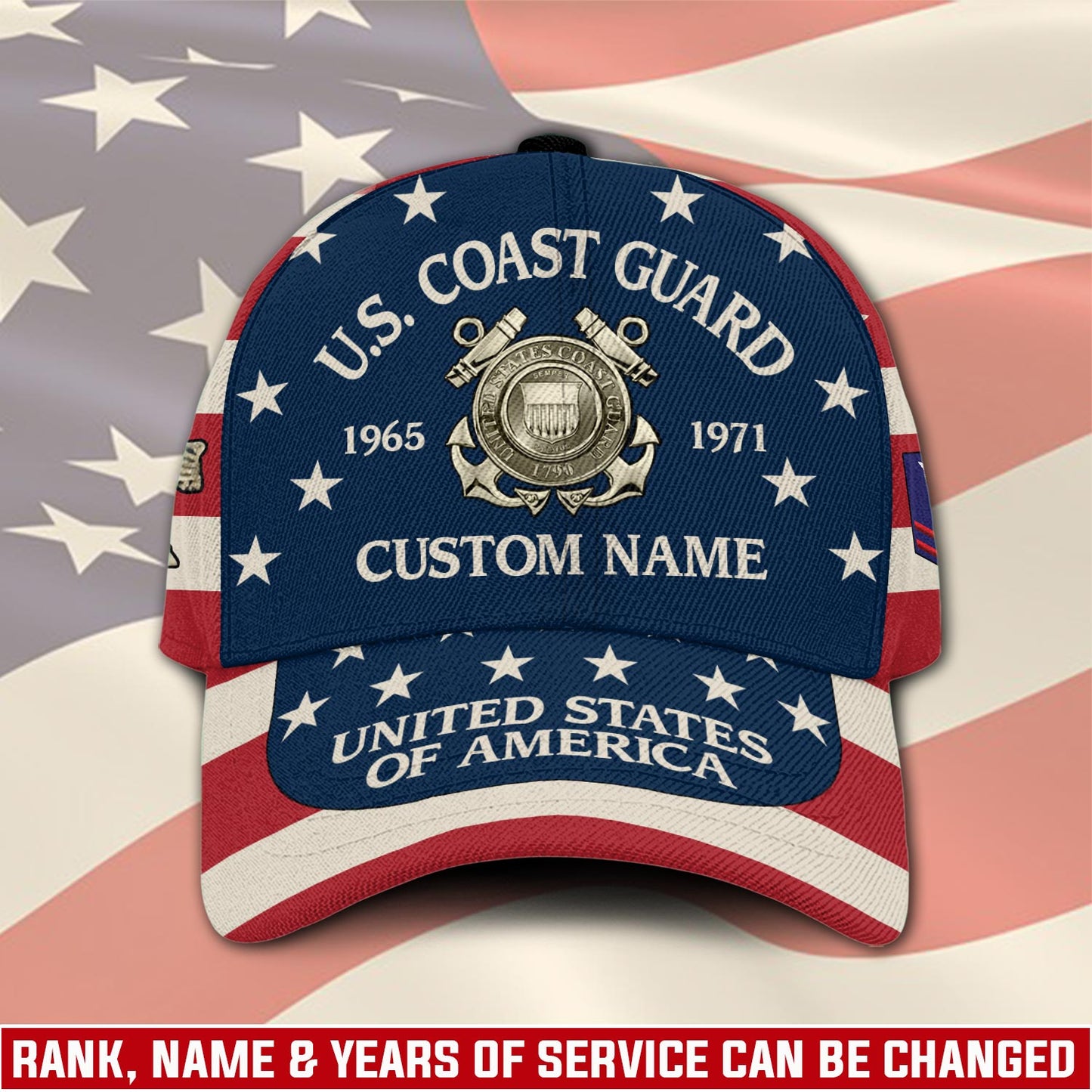 US Coast Guard – Classic Cap – US Flag