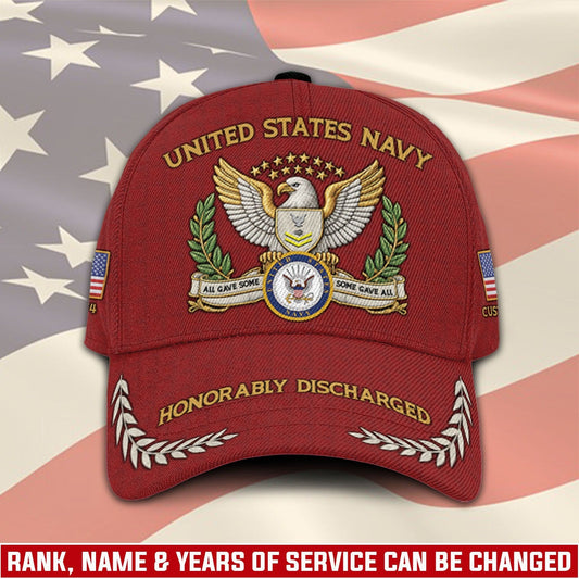 US Navy – Classic Cap – Veteran Red Emblem