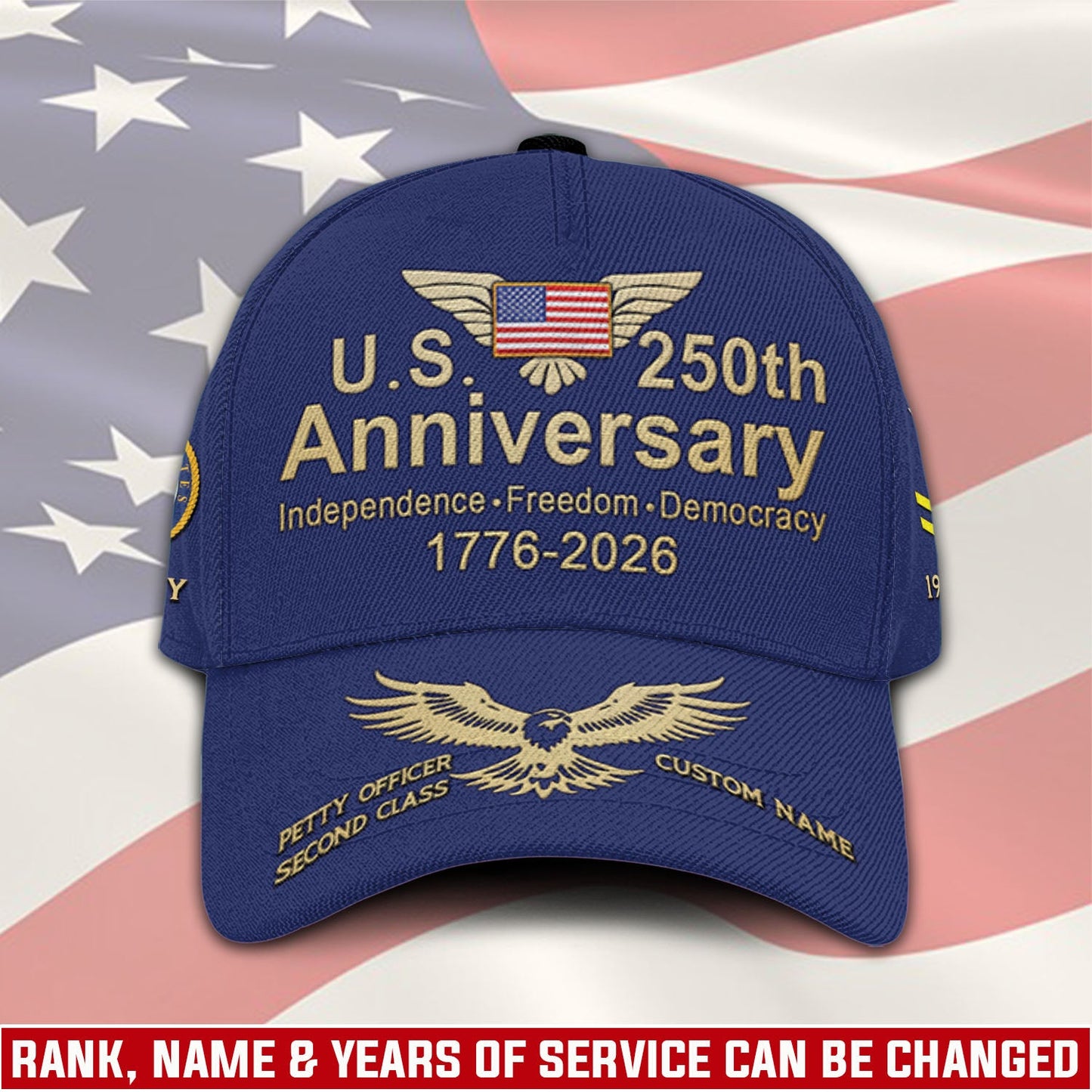 US Navy – Classic Cap – Independence·Freedom·Democracy