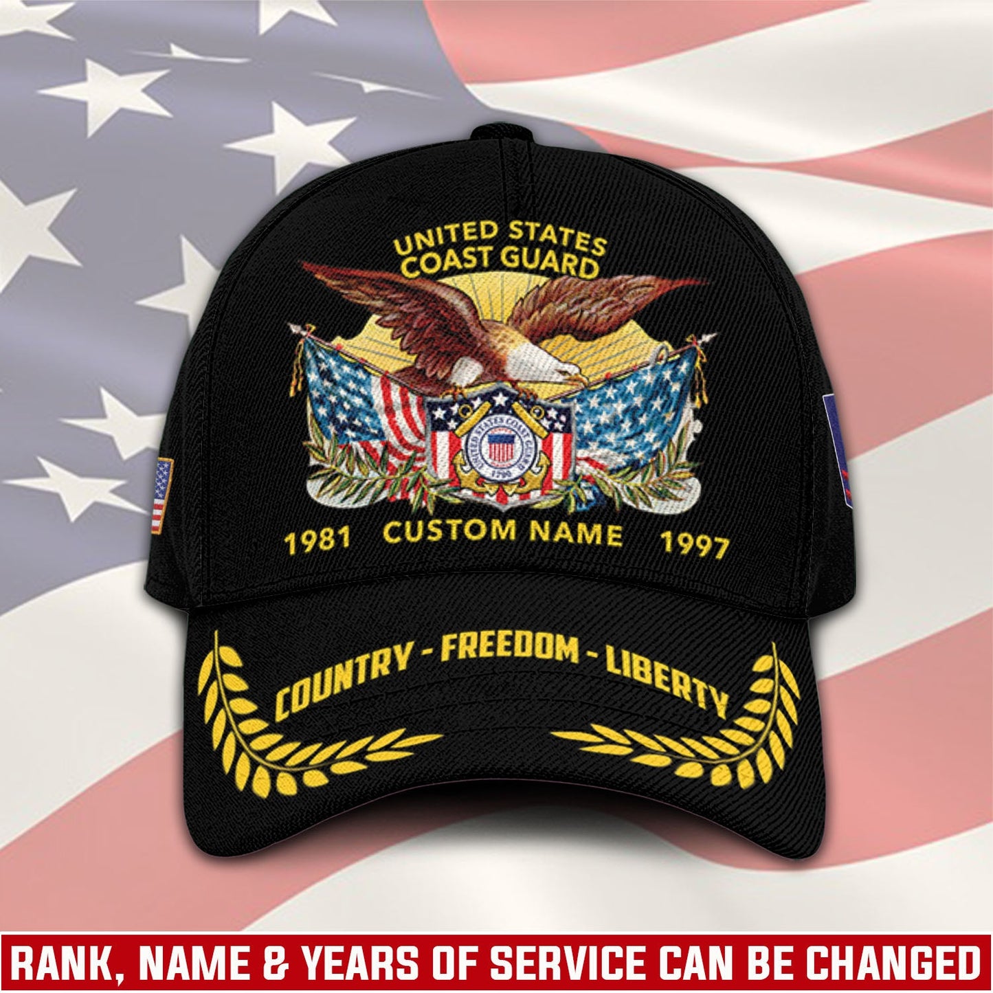 US Coast Guard – Classic Cap – Country - Freedom - Liberty