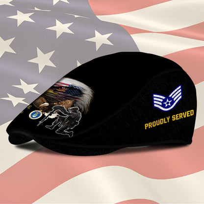 Custom U.S. Air Force Jeff Cap – Bald Eagle Design