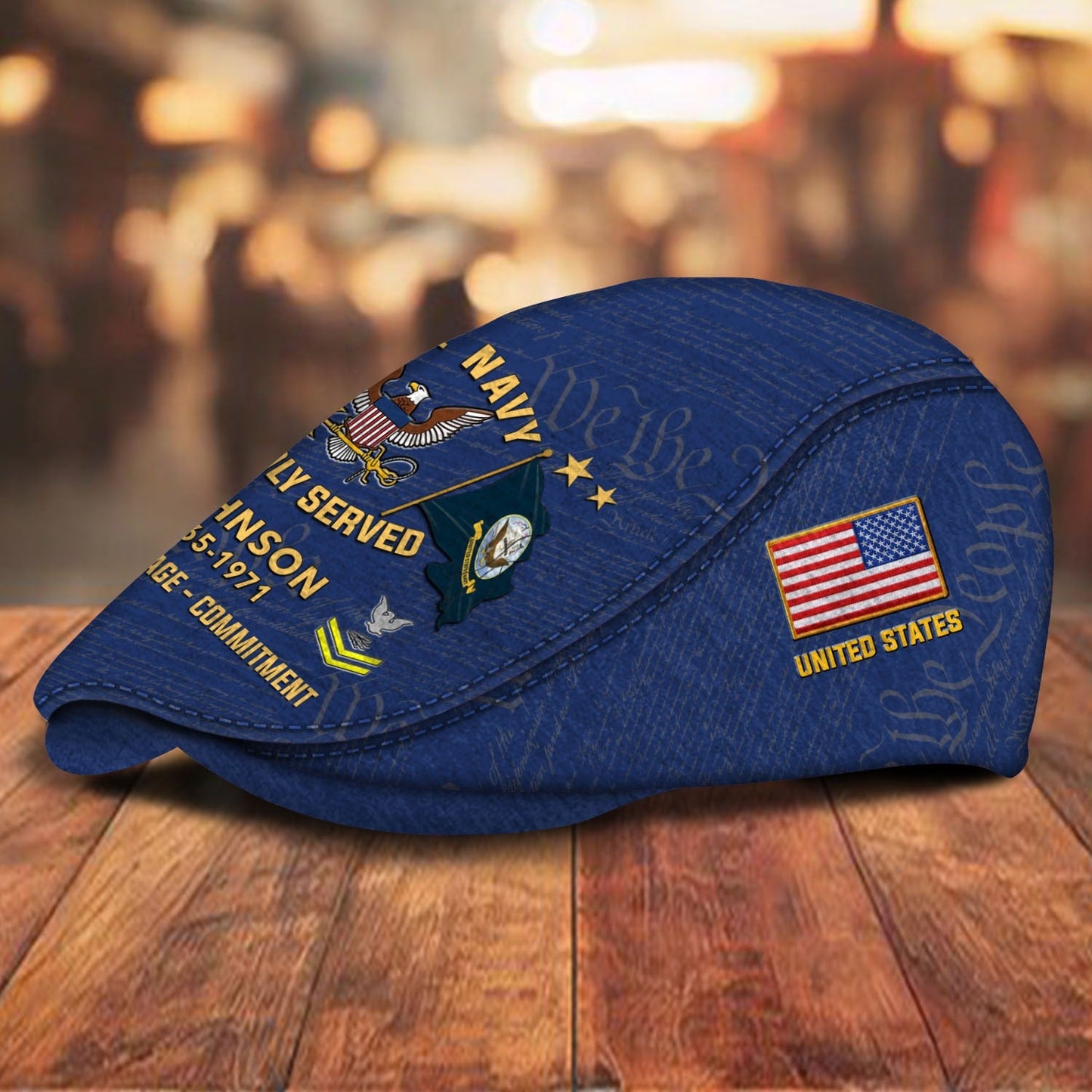 Custom U.S. Navy Jeff Cap – Thank a Veteran
