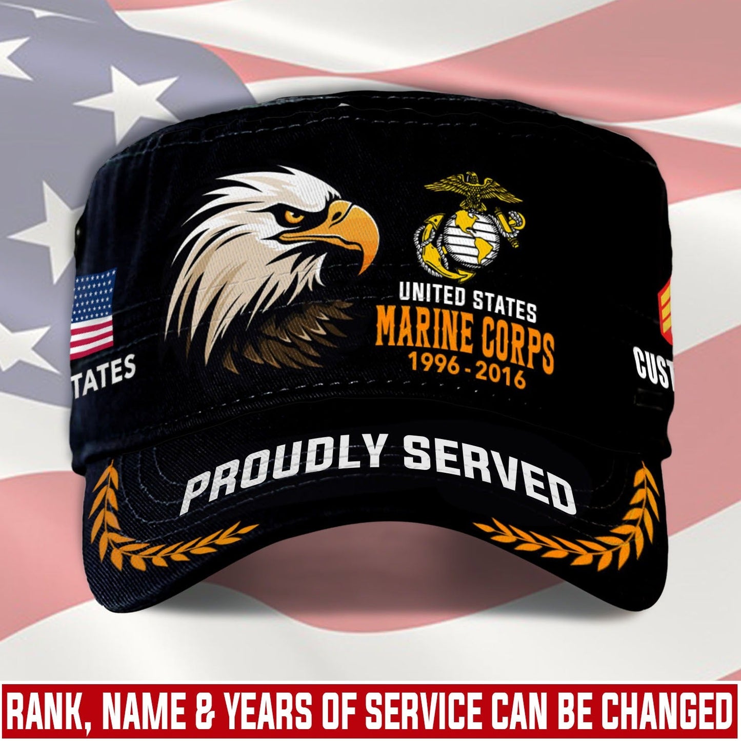 US Marine Corps – Military Cap - Veteran Pride Eagle Military Hat