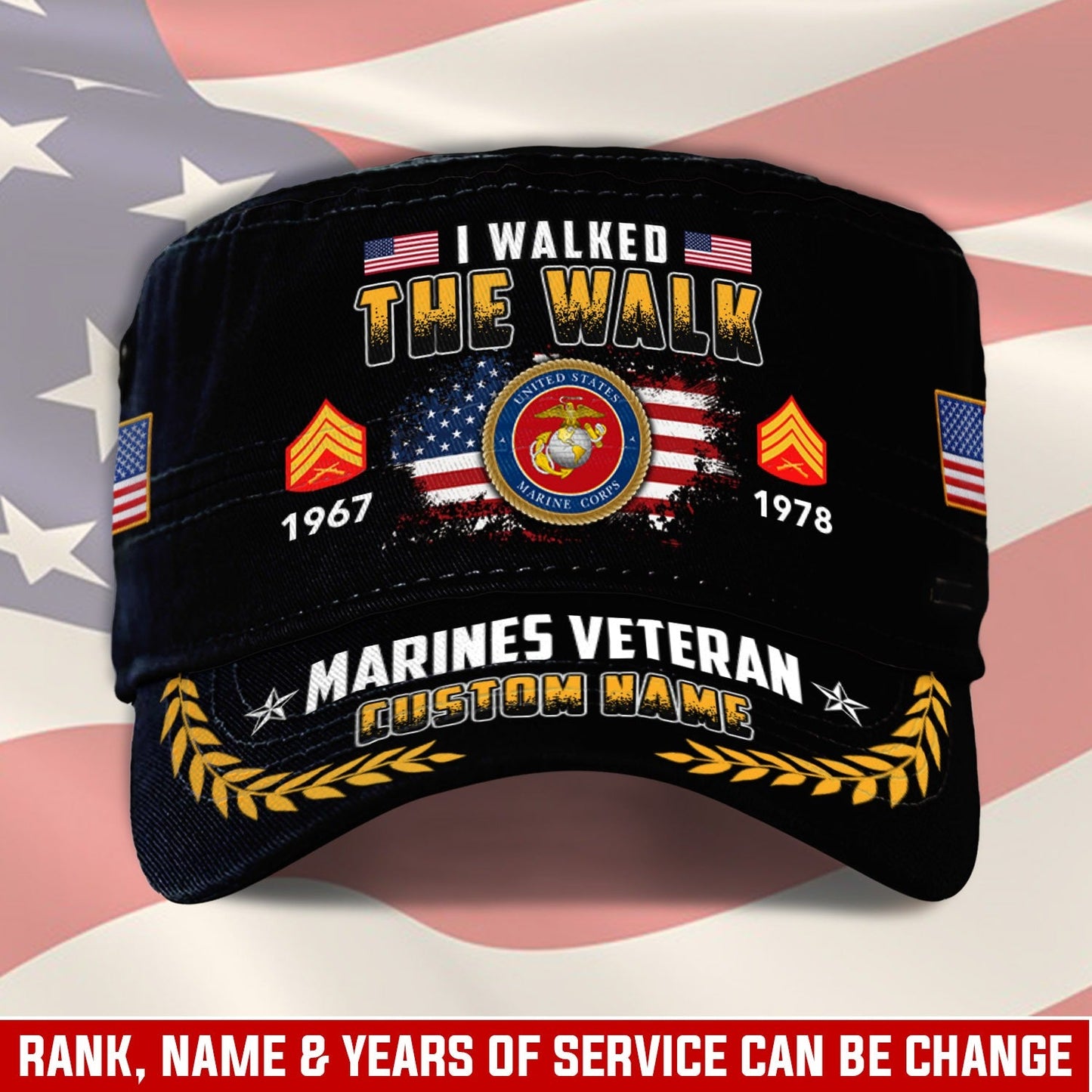 US Marine Corps – Military Cap - I WALKED THE WALK