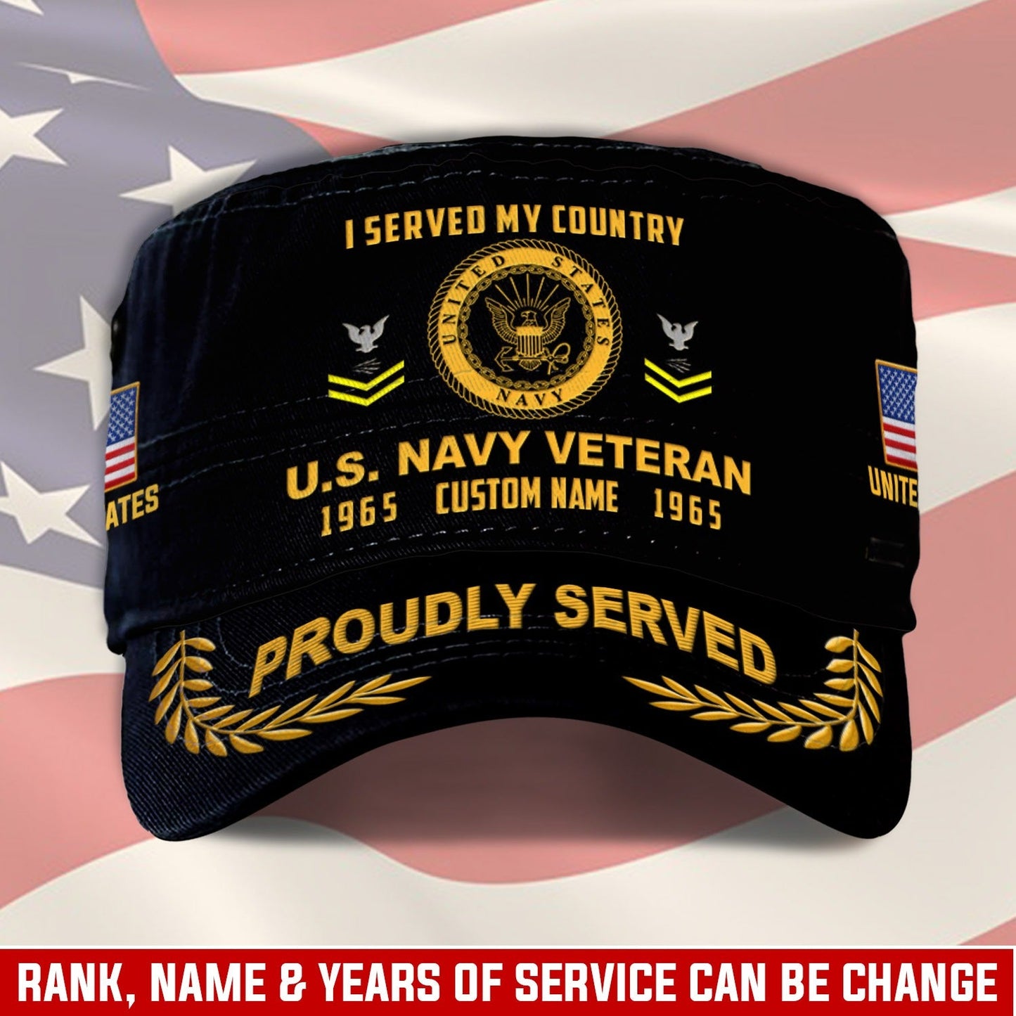 US Navy – Military Cap - Honor, Duty, Service