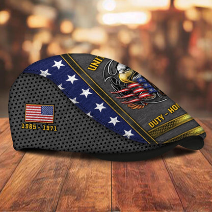 Custom U.S. Army Jeff Cap –  USMC Honor Courage Commitment Veteran Cap