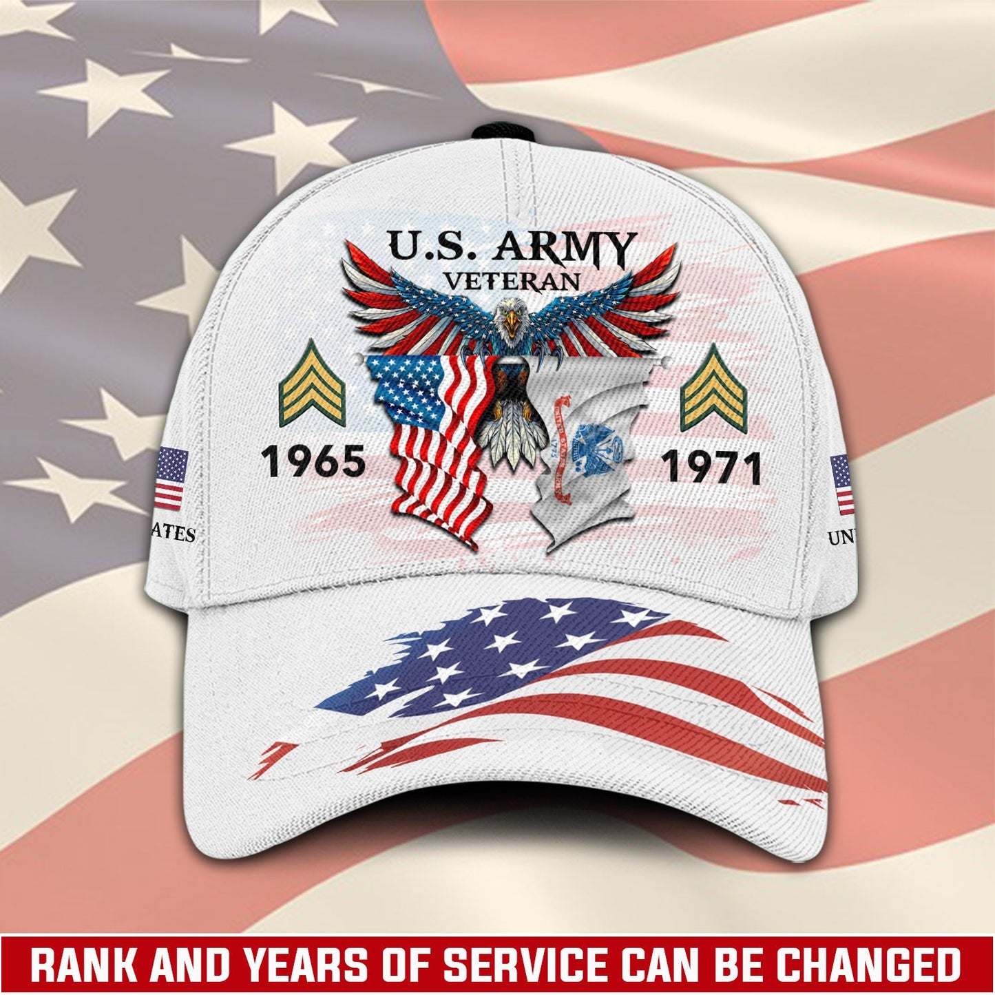 US Army – Classic Cap – Two Flags