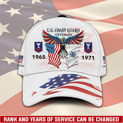 US Coast Guard – Classic Cap – Two Flags