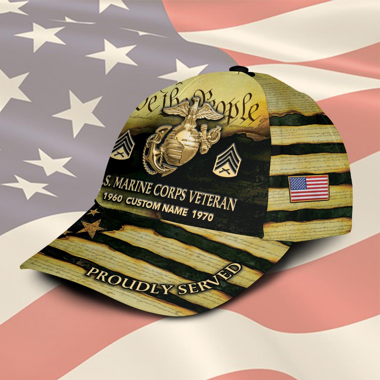 US Marine Corps – Classic Cap – We The People - Gold