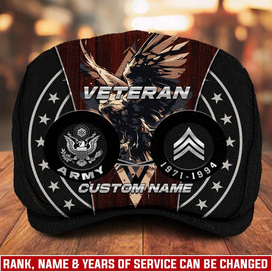 Custom U.S. Army Jeff Cap –  Eagle Star Circle Design