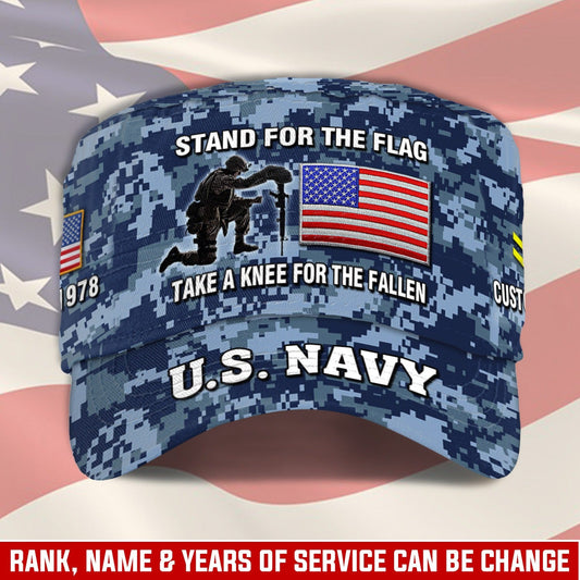 US Navy – Military Cap - STAND FOR THE FLAG TAKE A KNEE FOR THE FALLEN